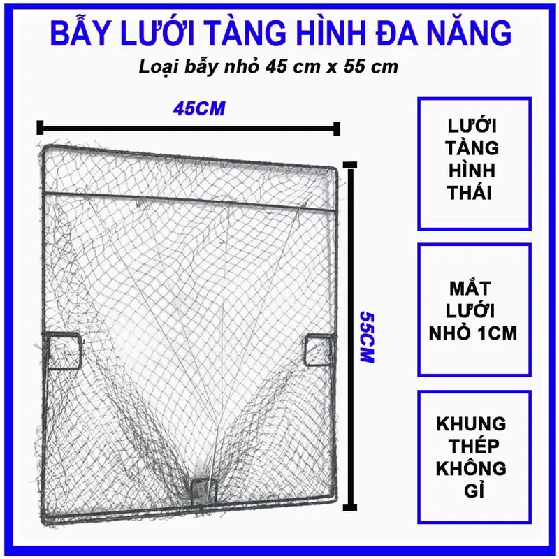 Lồng Lưới Tàng Hình Bẫy Gà, Bìm Bịp, Quốc, Chim Sẻ, Cò, Cuốc, Cút Rừng - Hiệu Quả 100% 3