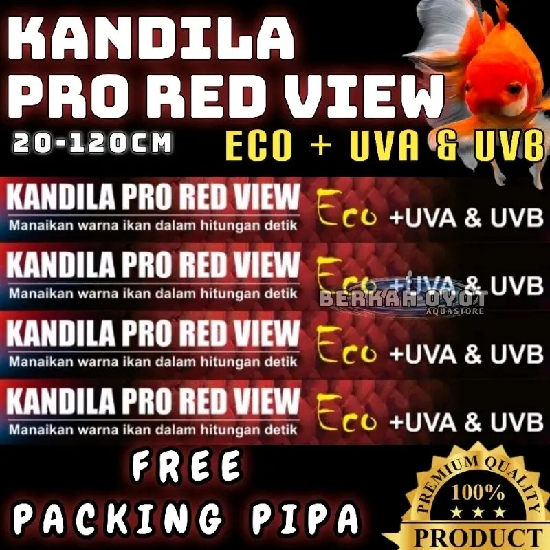 KANDILA PRO RED VIEW ECO LAMPU CELUP T4 UVA UVB 200 300 400 500 600