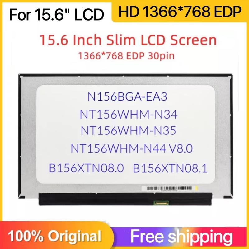 Dalle Écran LCD LED 15.6" B156XTN08.1 HW3B - Résolution HD 1366x768 - Connecteur 30 Pins - Neuf
