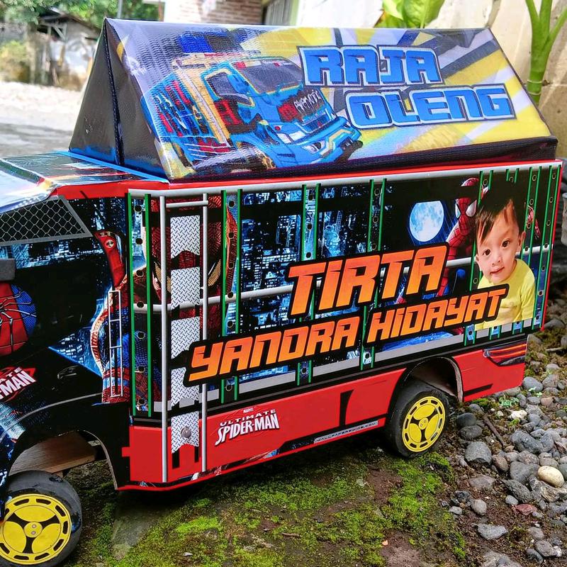 Truk oleng bisa kasih nama dan foto anak lampu 8