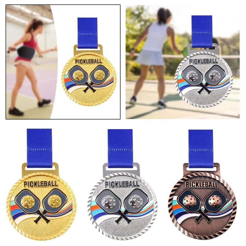 Award Medal with Lanyard,Pickleball Volleyball Basketball Prize for Sports Participation,Competition Winner Gift 2
