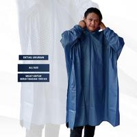 Gambar Jas Hujan Ponco Celana KHN Pria Wanita Dewasa Full Seam Anti Rembes Anti Sobek jas hujan kelelawar dan celana - Army dari KHN Store Kab. Sumedang 5 Tokopedia