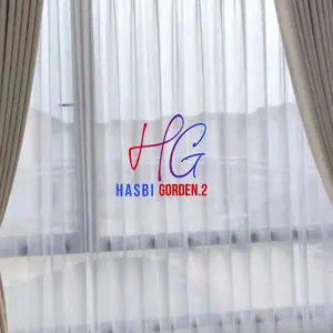 Vitrase foil putih transparan polos bahan import Daleman gorden Plisket