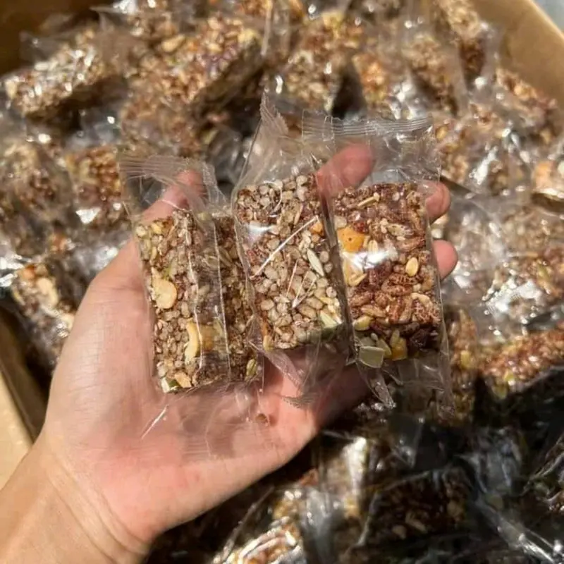 Túi 500g Bánh Thanh Gạo Lức Mix Hạt Thơm Ngon Snack Ăn Vặt Food 2