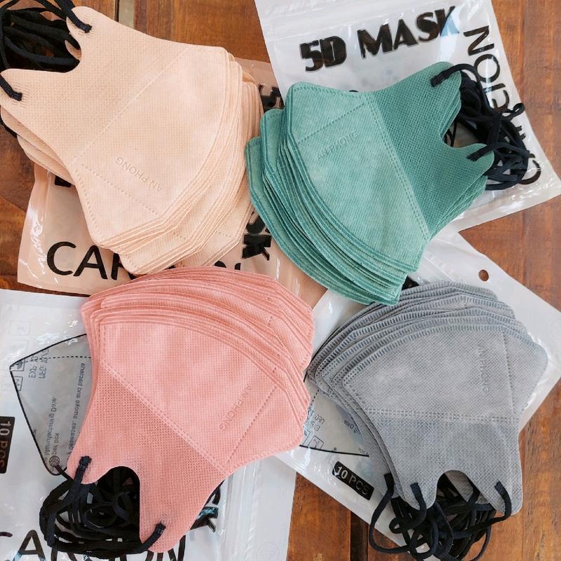 300 cái tặng 30 cái Khẩu Trang 5D Thái Lan Dây Đen có 11 màu Thái được chọn màu theo ý thích Phụ Kiện khẩu trang 5d Accessories Mask