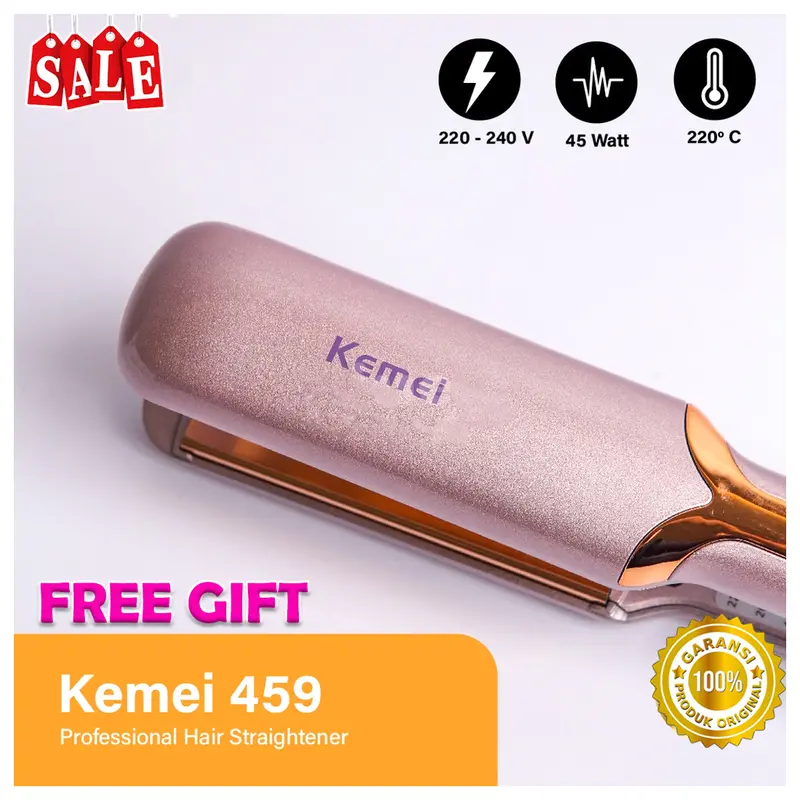 Catokan Rambut Kemei 459 / Catok Pelurus Kemei 459 3