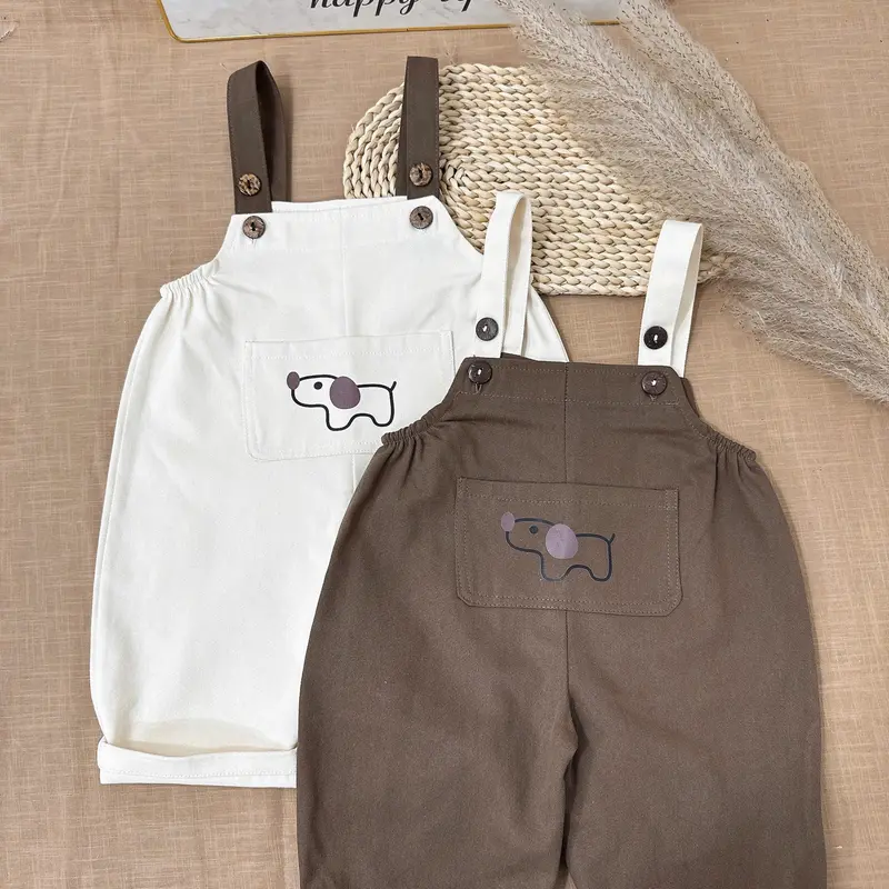 Yếm quần kaki cho bé có cúc diều chỉnh  ( yếm dài ) 8-17kg-Y24B10 0