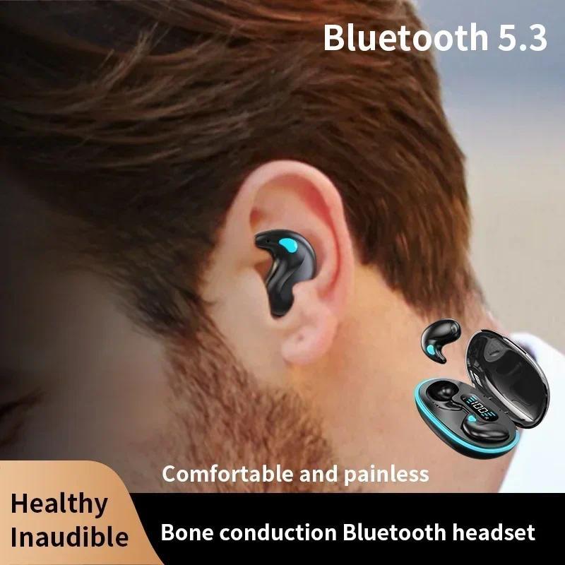 Product Introduction of Tai Nghe Nhét Tai Nghe Khi Ngủ, Tai Nghe Mini Không Dây, Dành Cho Công Việc, Tai Nghe Bluetooth TWS Âm Thanh Nổi, Thiết Bị Giấu Kín Có Mic, Cuộc Gọi HD, Chống Nước, X55 3