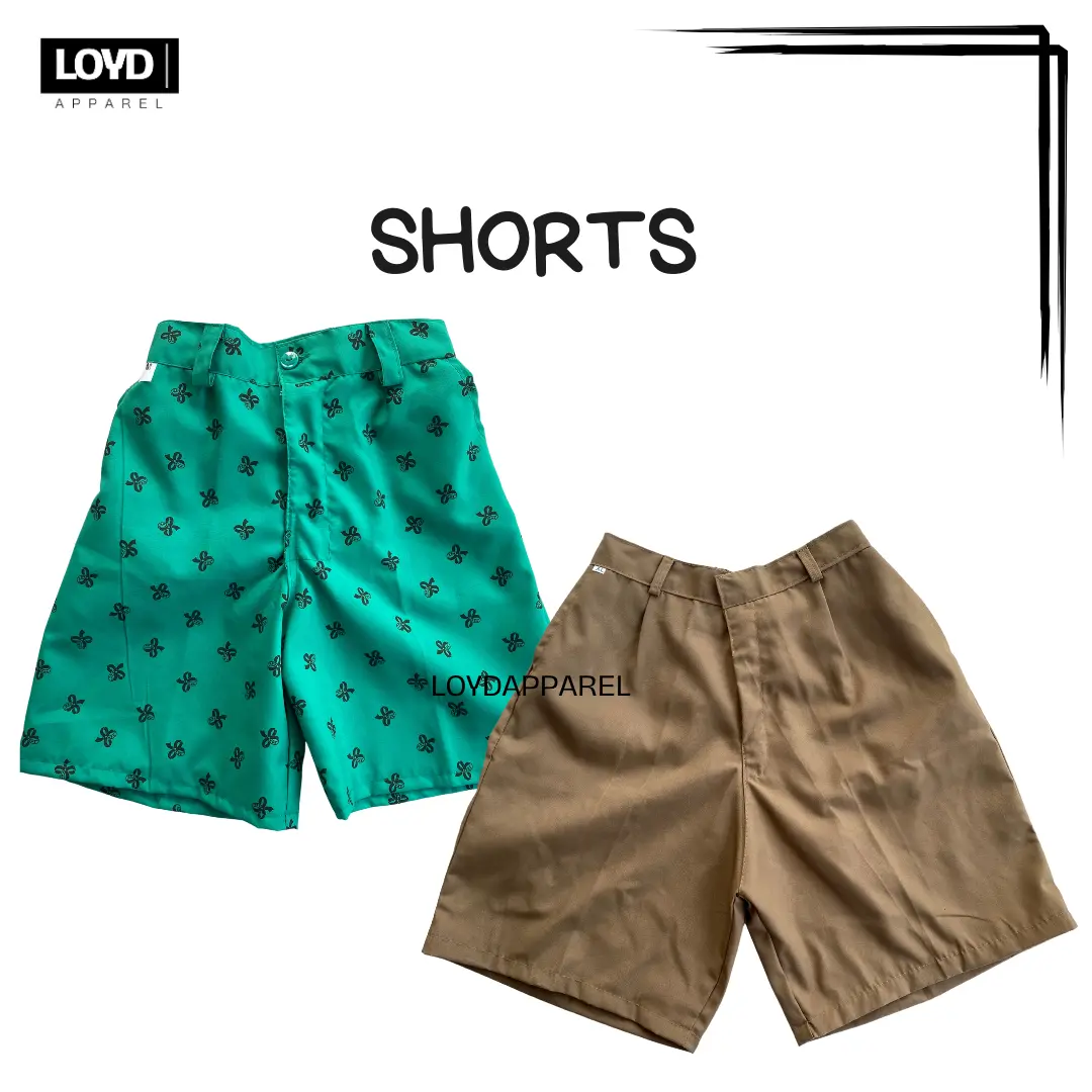 Shorts Tokong Scouting Uniform for Girl and Boy Repellant Fabric | Brown Green | Loyd Apparel