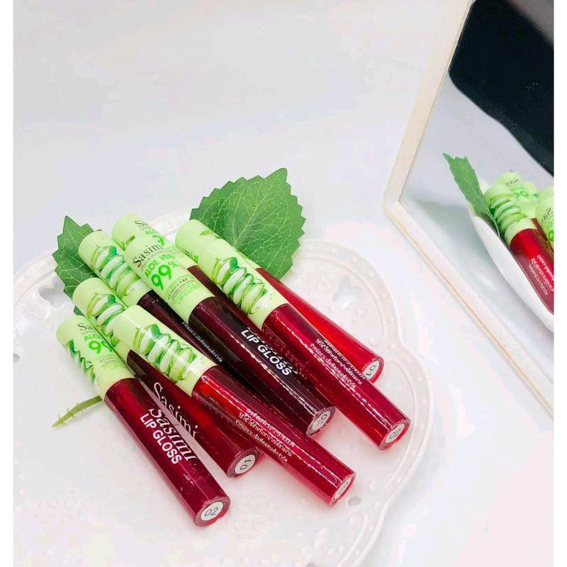 Liptint Sasimi Aloe Vera Lipstick Bibir 1