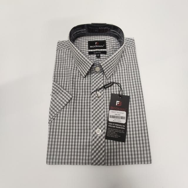 Áo sơ mi nam ngắn tay,sơ mi công sở chất lanh lụa mềm mịn mặc cực mát Menswear Cổ Tròn 6