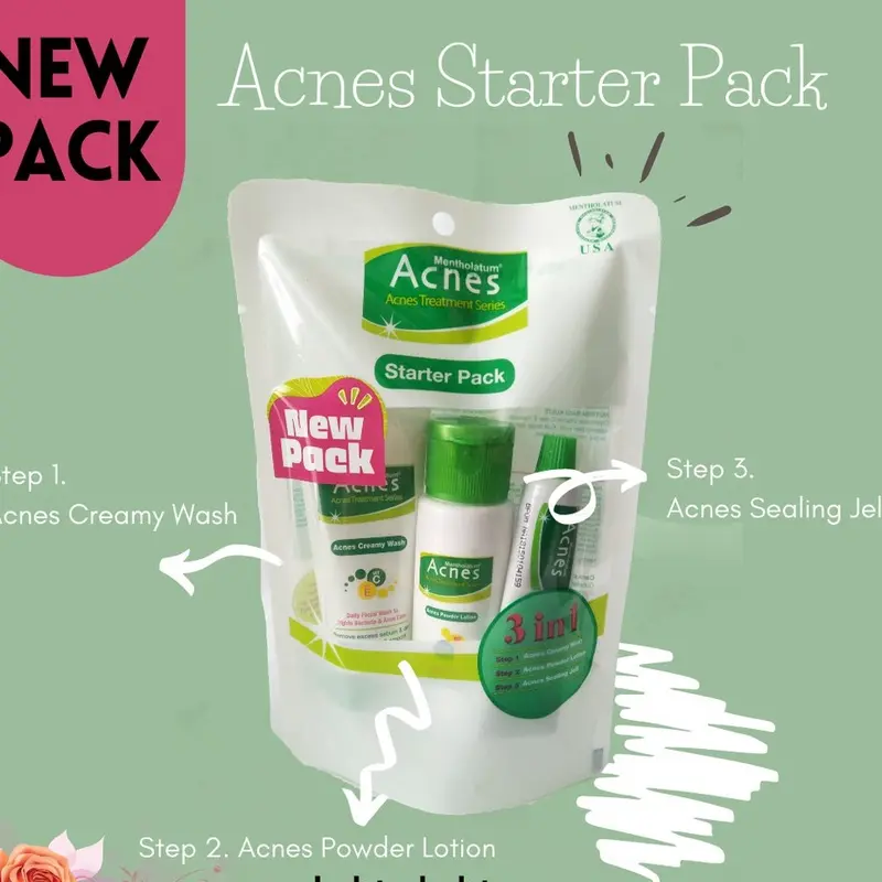 NEW Acnes Starter Pack Acnes Treatment Series 3 Items 0