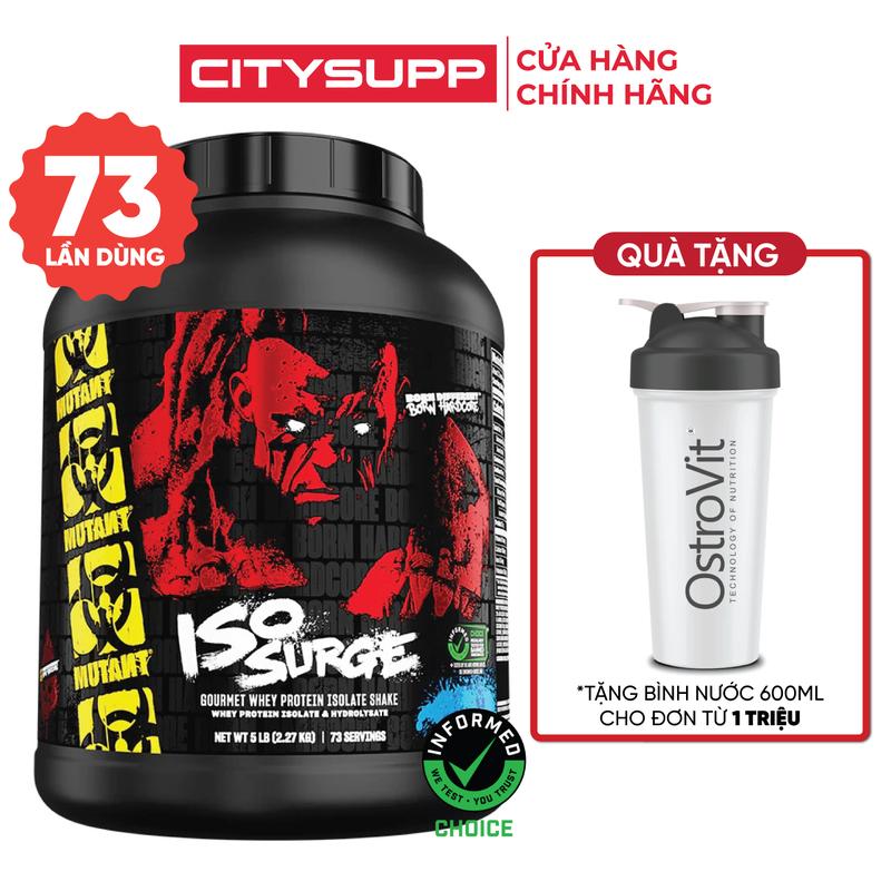Bột Whey Mutant Iso Surge, Whey Protein Isolate & Hydrolyzed | Nhập Khẩu Canada | CitySupp