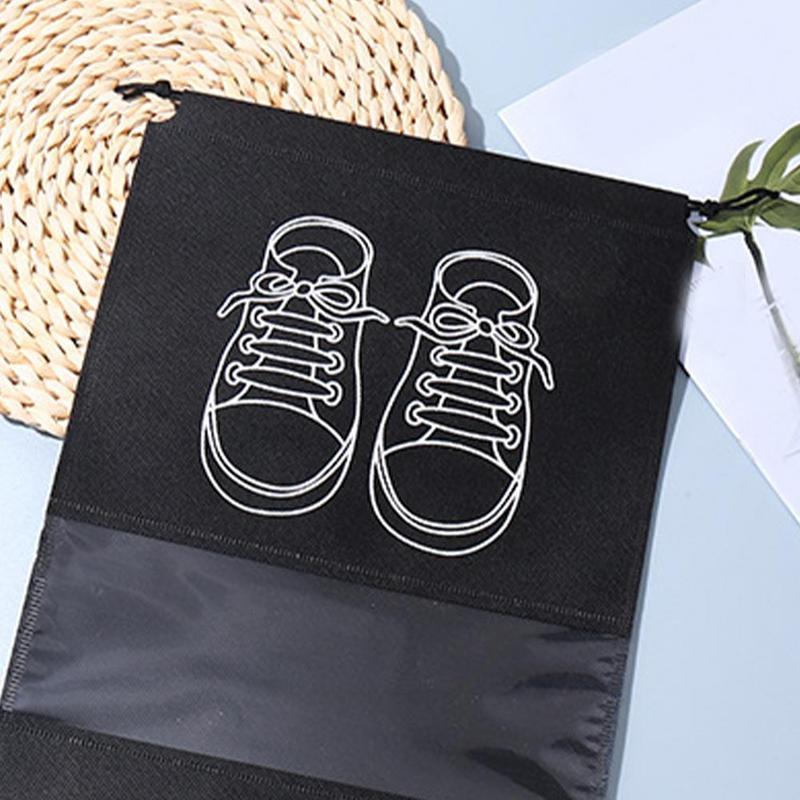 Product Introduction of Túi Sắp Xếp Lưu Trữ Giày, Chất Liệu Không Dệt, Túi Tủ Quần Áo Cầm Tay Du Lịch, Không Thấm Nước, Có Túi, Thích Hợp Cho Quần Áo Và Giày Dép, Thiết Kế Trong Suốt 35