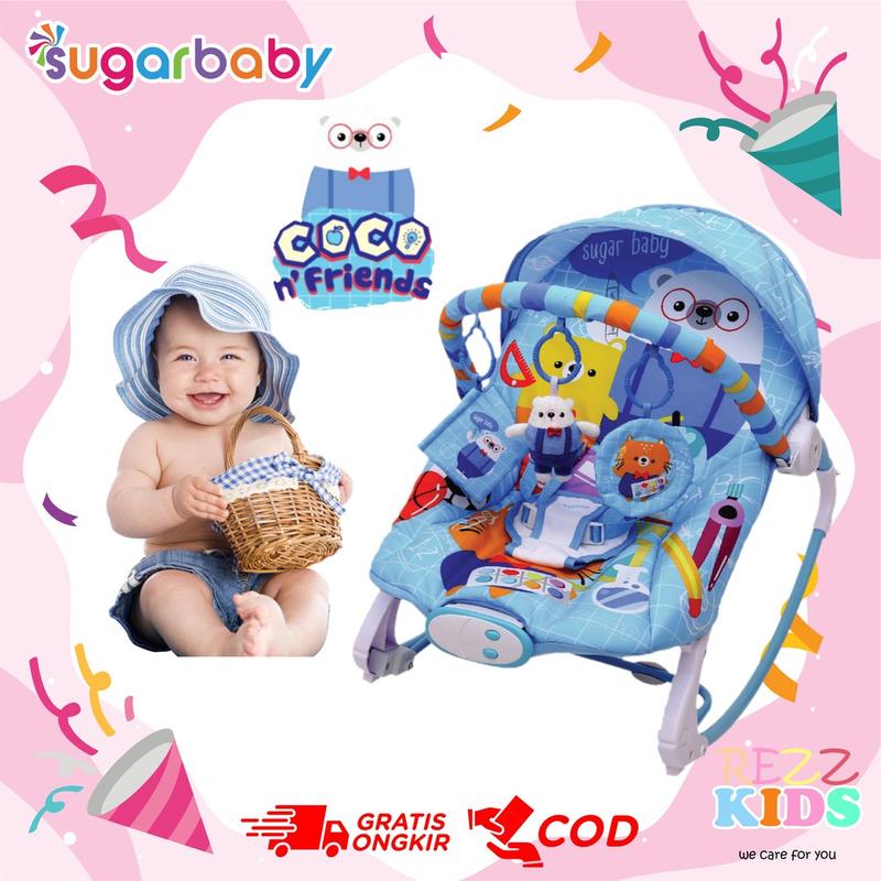Bouncer Bayi Sugar Baby 10 In 1 Premium Rocker NEW MOTIF & MY Rocker Sugarbaby Bouncer Kursi Goyang Manual Bayi RZ47 7
