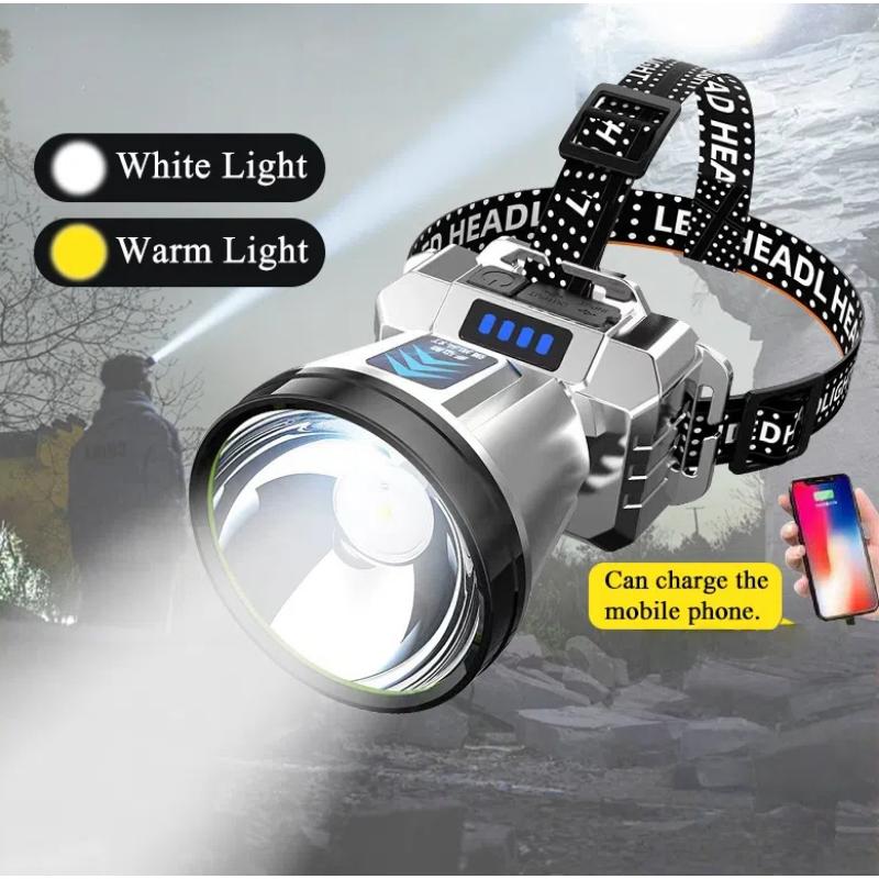 Flashlight Cod COD Portable Flashlight 4 Mode Rechargeable Headlight 2400mA - TikTok ...