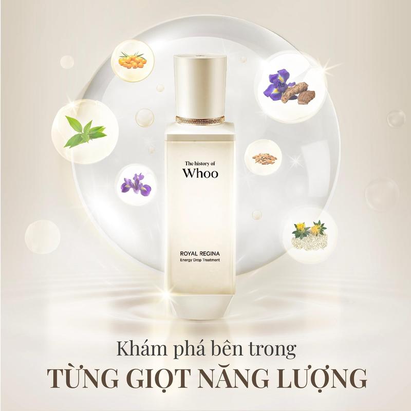 DATE 7 2026 Nước Dưỡng Da Whoo Phục Hồi Năng Lượng Làn Da Royal Regina Energy Drop Treatment 150ml-6524