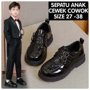 (LOLI-JKT) SP SK-322 SK-320 SEPATU SEKOLAH ANAK CEWEK COWOK BAHAN KULIT PREMIUM SIZE 27 - 38