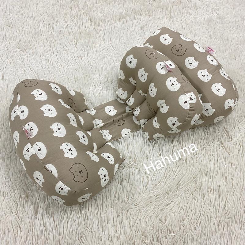 Gối Bà Bầu Cánh Tiên Vải Cotton Hahuma Có Gối Phụ Tựa Lưng Cho Mẹ Bầu