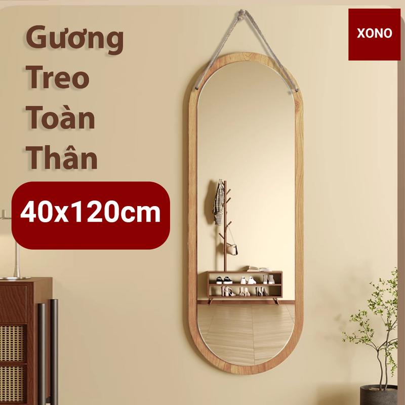 SIZE 40X120CM Gương Toàn Thân Treo Tường Hình Oval Nhiều Kích Thước Bao Bễ Vỡ Giá Tốt Decor Phòng Trang Trí Nhà Cửa