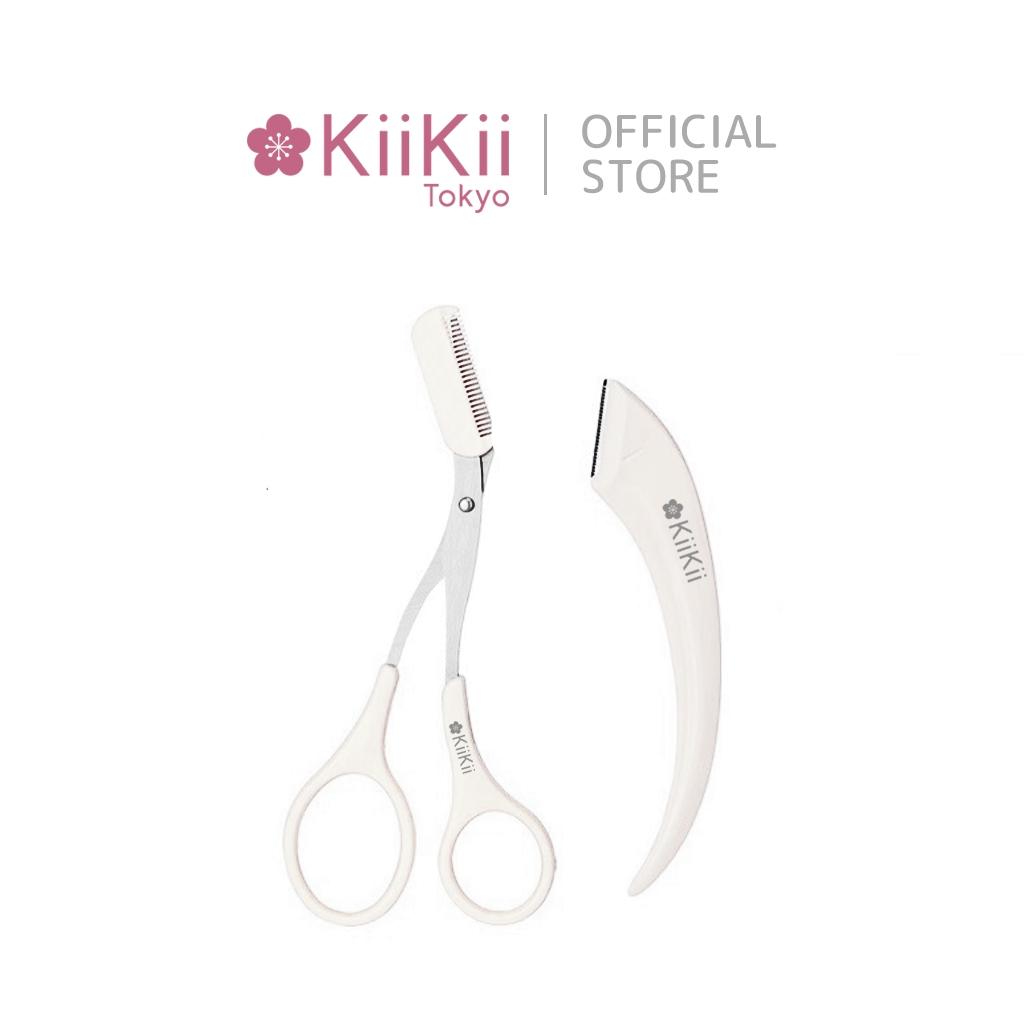 KiiKii ที่กันคิ้ว มีดกันคิ้ว มีดโกนกันคิ้วผู้หญิง เหมาะสำหรับมือใหม่ 2 ชิ้น/เซต