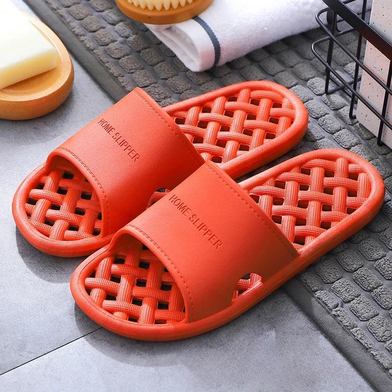 Product Introduction of Non-slip Home Bathroom Hotel Slippers Women's MENGS Bathroom Indoor  Drying 4