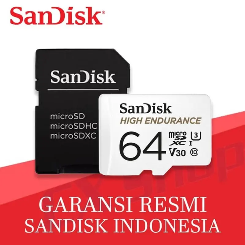 SanDisk High Endurance 64GB 100MB/s MicroSDHC 0