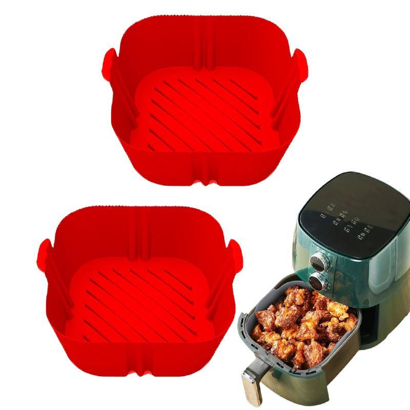 Silicone Air Fryer Liner, Reusable Air Fryer Mat, Oven Baking Tray, Kitchen Appliance Parts for Air Fryer 3