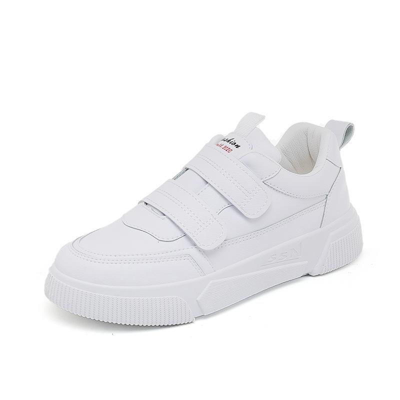 Velcro-Giày Trượt Băng Nhỏ Màu Trắng Cho Nữ, Giày Thường Ngày, Thoáng Khí, Cho Học Sinh, Mùa Xuân, Mới 5