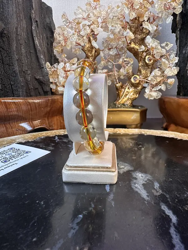 Gelang Kristal Alam Wealth Manifestor Citrine crystal 1