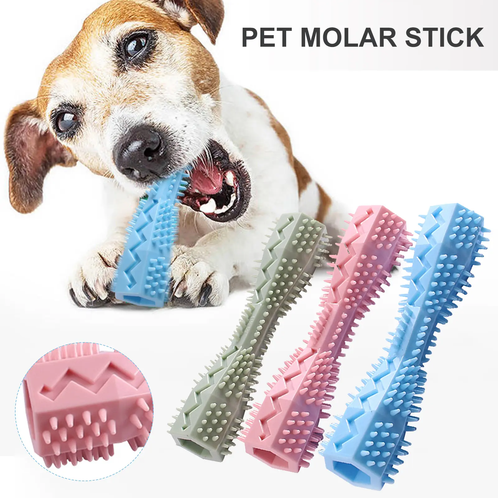 Daiditi-Teeth Molar Toys Comfortable to Touch Bite Resistant Portable Pet Dogs Molar Stick Toy Dog Birthday Gift