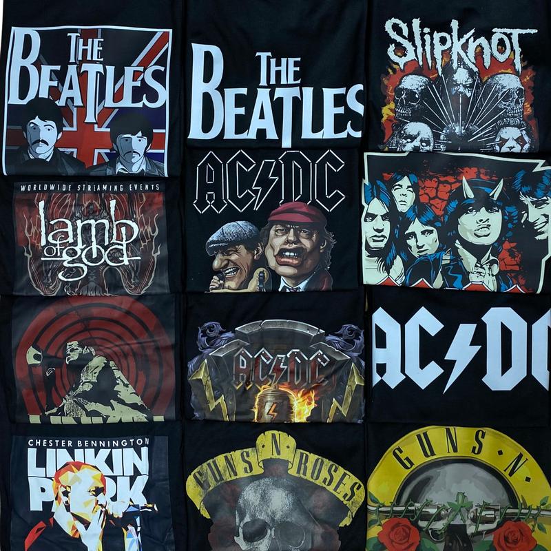 KAOS DISTRO PRIA WANITA MOTIF BAND MUSIK BOB MARLEY LENGAN PENDEK SEMI KATUN 24s PREMIUM QUALITY Hitam Nyaman 4