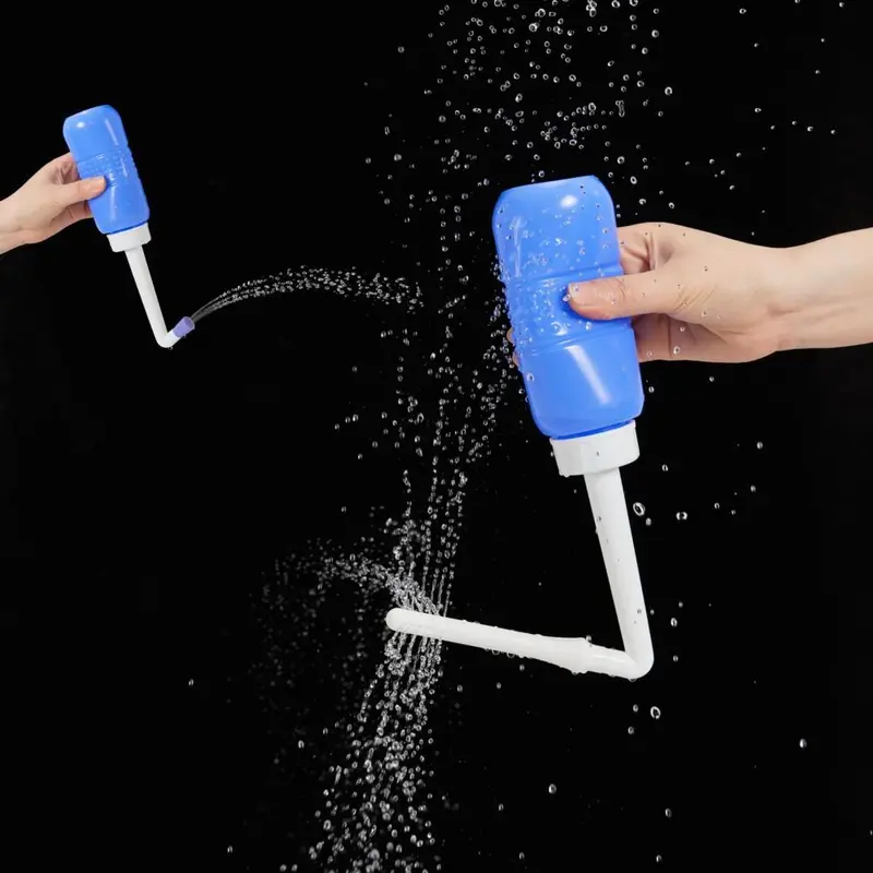 2 in 1 Travel Bidet Bottle, 2 Counts/set Portable Bidet for Travel, Personal-Hygiene Cleaning Tool for Women, Postpartum Care Bottle 2