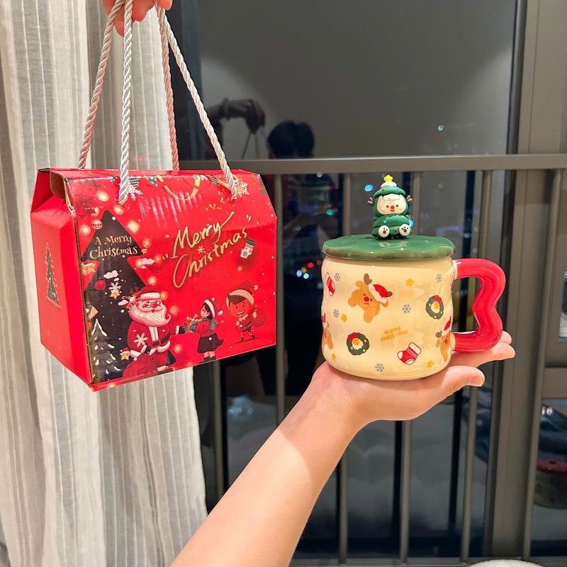 Cốc sứ Noel món quà giáng sinh Cốc sứ dễ thương Tặng quà cho người yêu và bạn bè giáng sinh ý nghĩa SDB 02