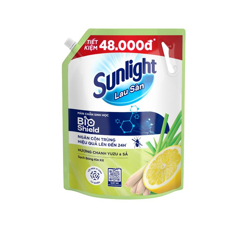 Nước lau sàn Sunlight túi 3.6kg [Chính hãng] Làm Sạch 4