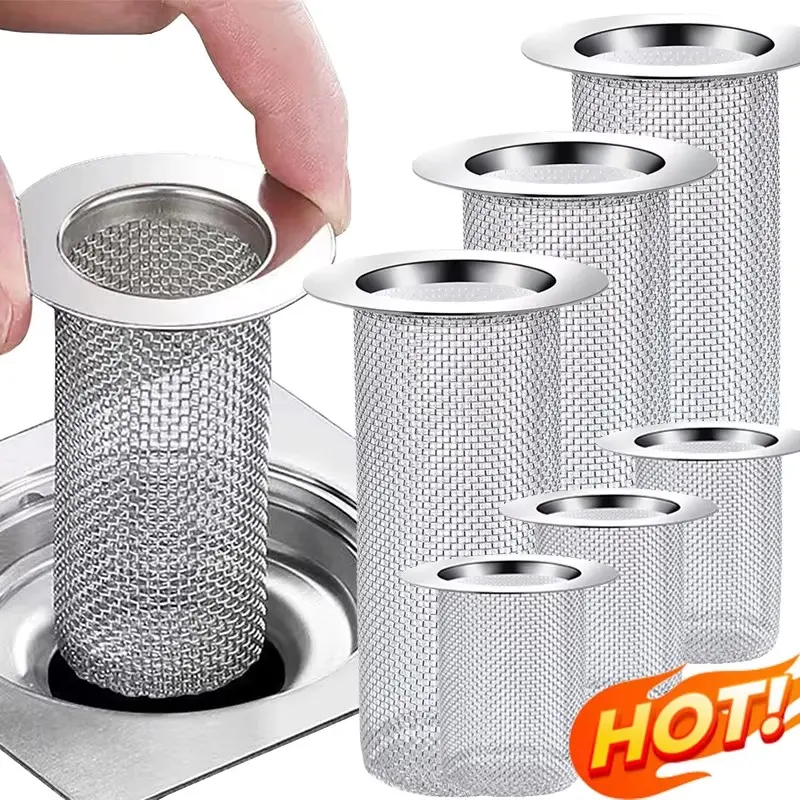 Bộ Lọc Thoát Nước Sàn Bằng Thép Không Gỉ, Lưới, Cho Bồn Rửa, Chống Tắc Nghẽn, Cho Bồn Tắm Và Vòi Hoa Sen, Dụng Cụ Bắt Tóc, Lưới Rò Rỉ, Bộ Lọc, Phích Cắm Tắm, Dụng Cụ Nhà Bếp