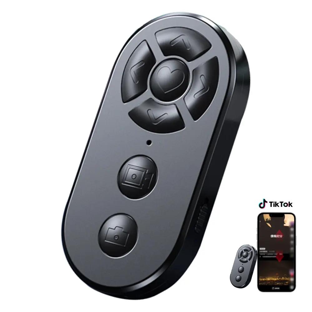 For TIK-Tok Remote Control Wireless Page Turner Mini Bluetooth Finger Scroller for Phone Scrolling, for Videos,Photos,Novels Selfie Smartphone