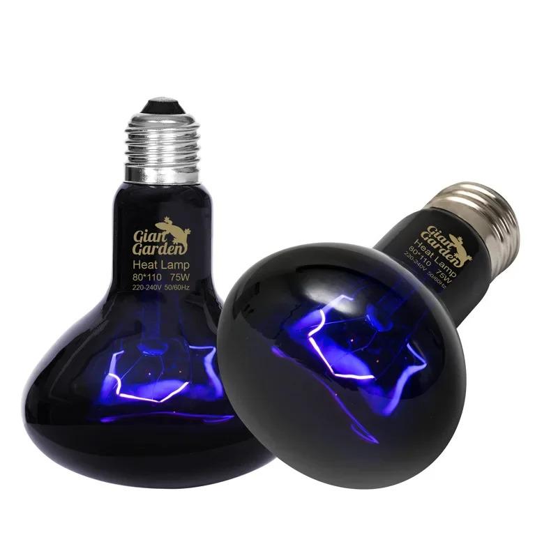 Product Introduction of Pet Heating Lamp Reptile Snake Heat Night Light 25W 50W 75W 100W  Lizards Snakes Reptiles Lamp Heat Bulb Feeding Box Supplies 26