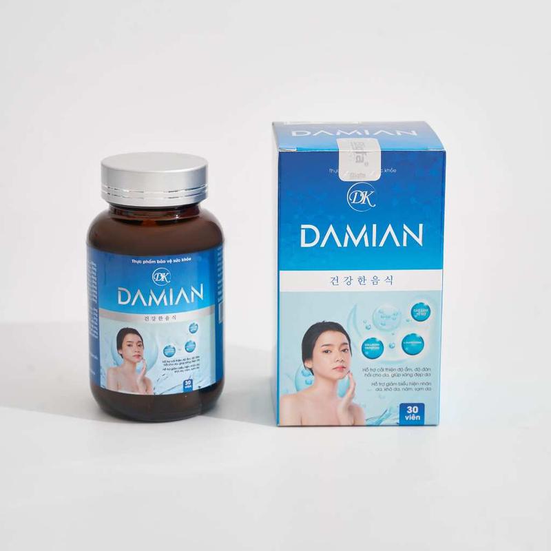 DAMIAN - Viên uống hổ trợ dưỡng da Dakami DAMIAN hộp 30 viên date mới chính hãng