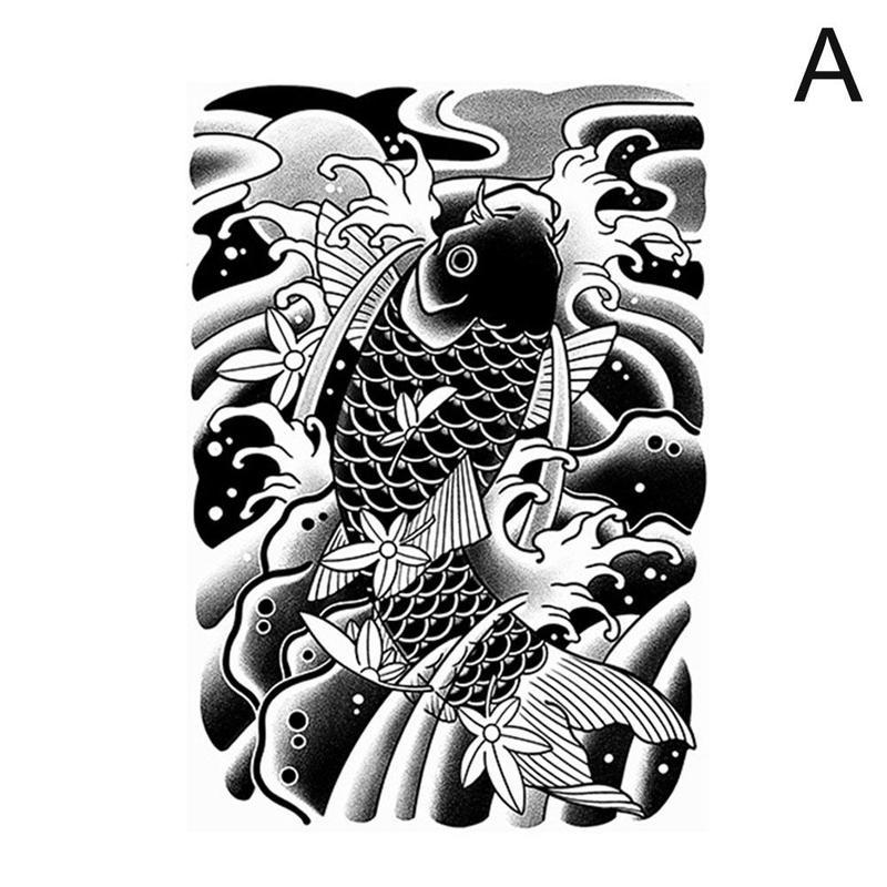 Product Introduction of Tattoo Sticker Semi Permanent Waterproof Old Traditional Cherry Blossom Arm 44