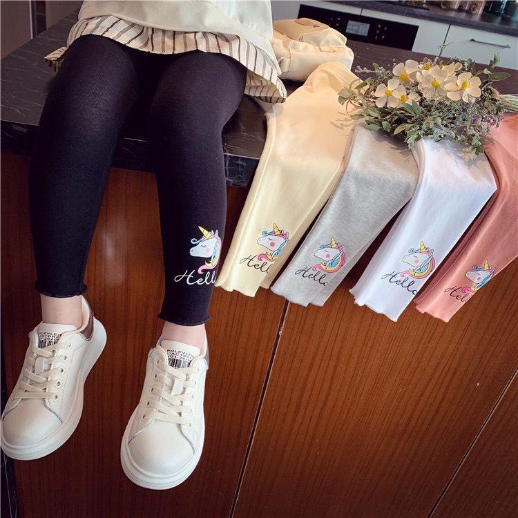 Paket 3pcs random legging anak import 1-5tahun / bawahan anak import / celana legging anak perempuan import / legging balita / Bayi Baru lahir Bayi Balita Cewek Cowok Lembut Berpori Nyaman Katun Pink Hitam Abu Putih 1