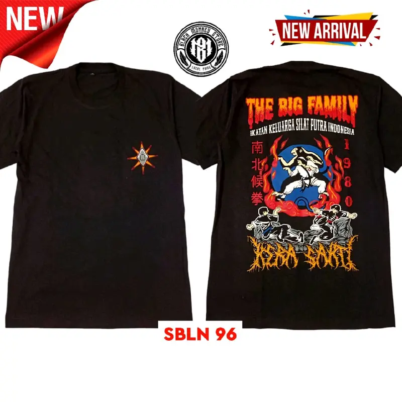 kaos sablon terbaru iks.pi kera sakti /kaos distro pencak silat /kaos pasker Hitam 0