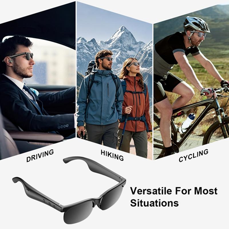 6K AI Smart Glasses Multifunctional Camera Bluetooth Call- Voice Assistant Music Player Translate Photochromic HD Glasses - Image 2