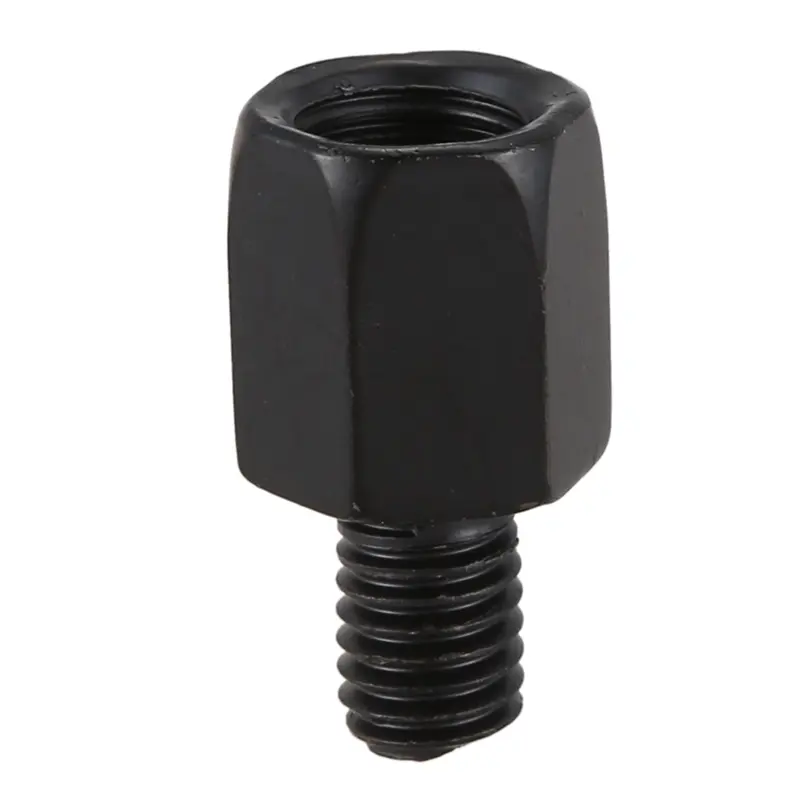 2 PCS motorcycle MIRROR ADAPTORS CONVERTS CLOCKWISE 8MM TO 10MM BLACK