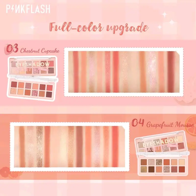 pinkflash eyeshadow isi 12 pink flash eye shadow palet 3