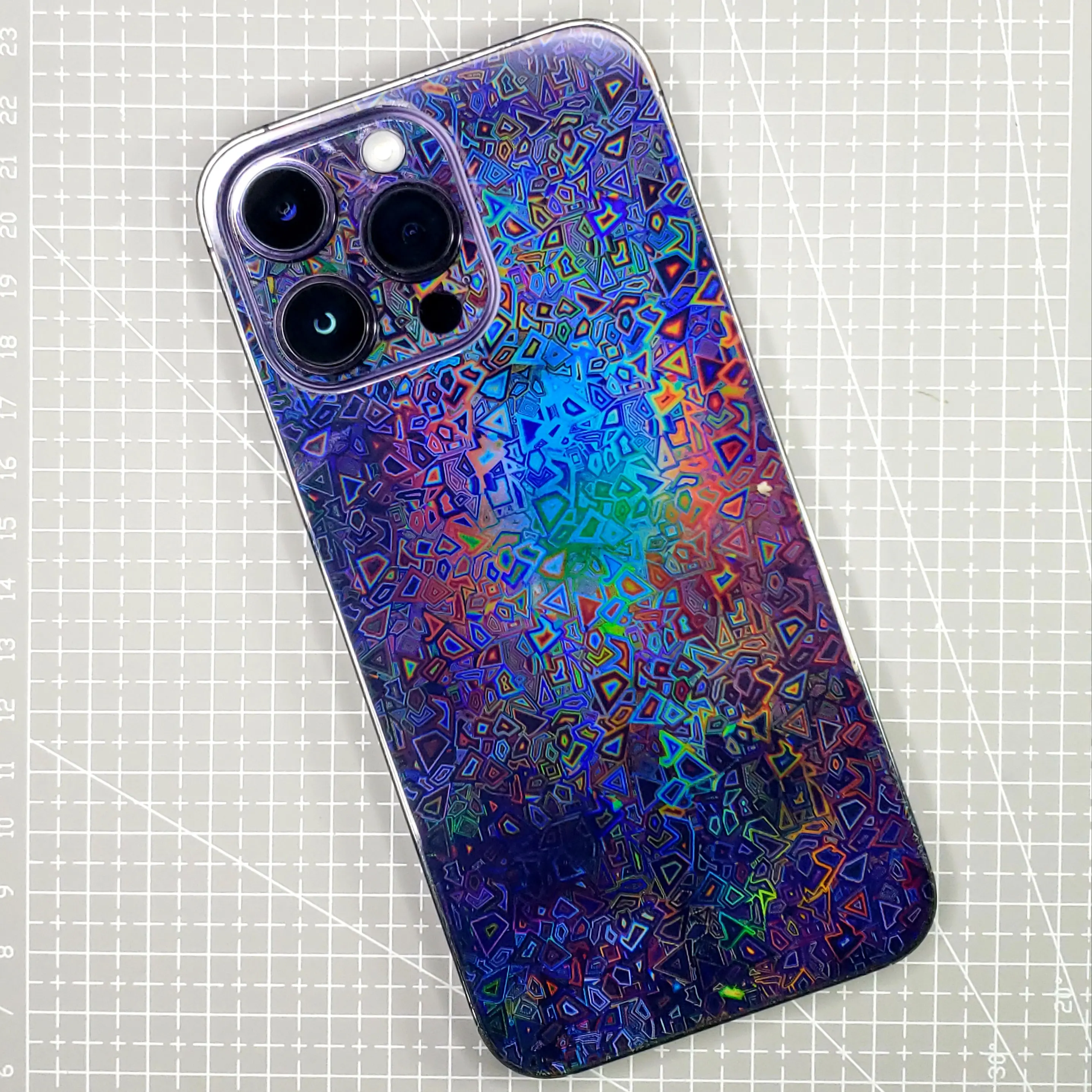 Miếng dán lưng viền PPF Full lỗ loa Vân 3D laser cho iphone 15promax 14promax 13promax 12promax 11promax 15 14 13 12 11 Case