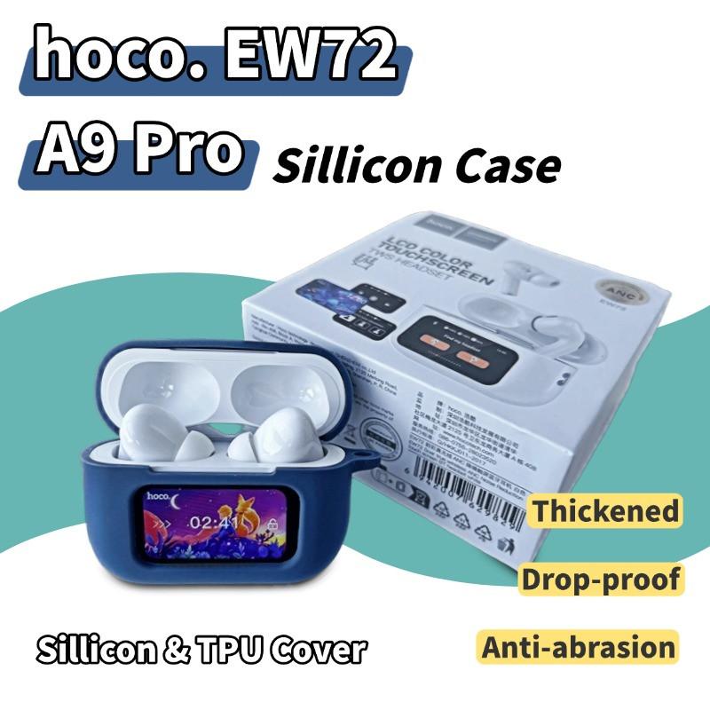 Hộp Đựng Tai Nghe Nhét Tai Bằng Silicon, Cho Hoco EW72 A9 Pro, Vỏ Bảo Vệ TPU, Chống Mài Mòn, Chống Sốc, Vỏ Tai Nghe, Có móc khóa chữ D, Tương Thích Với A9pro