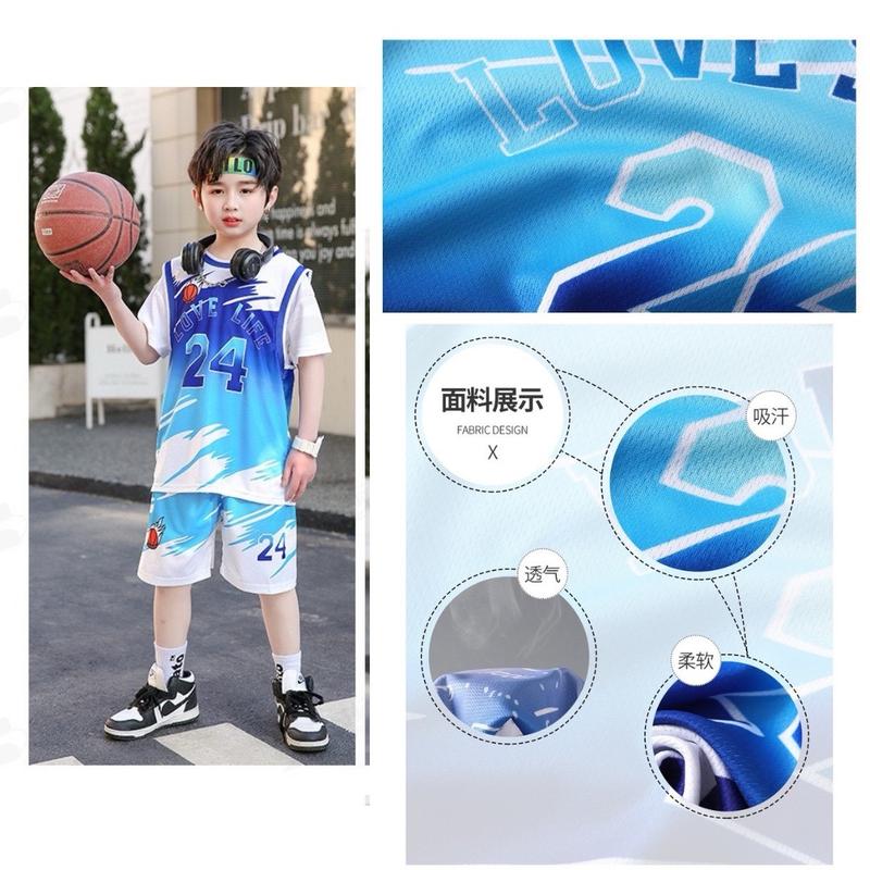 Set đồ thể thao bóng đá bóng rổ trẻ em từ 20-60kg bộ quần áo trẻ em Sport hàng QC 4