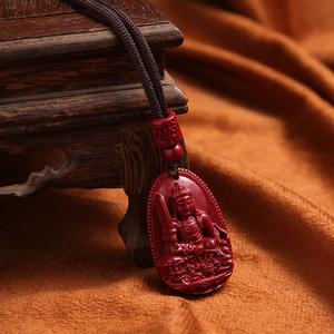Loket Buddha Kelahiran, Bahan Cinnabar, Loket Guanyin Seribu Tangan, Uniseks, Kalung Penjaga Kelahiran, Loket Berkat Bertuah Charms Jewelry
