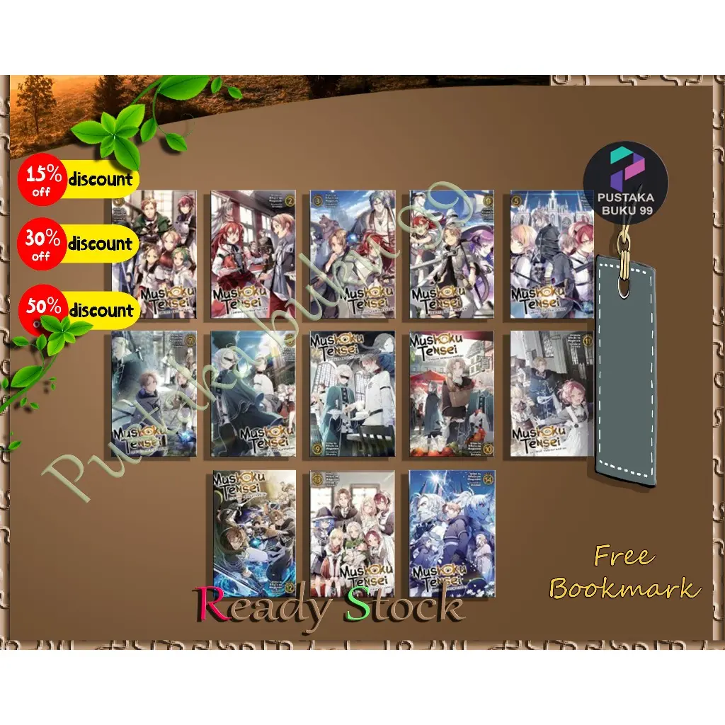 Mushoku Tensei (Light Novel) Vol. 1-26 BAHASA ENGLISH/INDONESIA